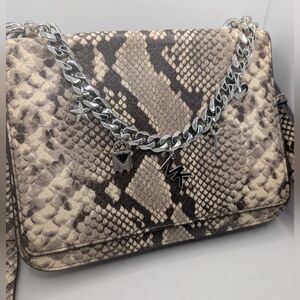 Michael Kors Python Crossbody Bag With Chain Derail